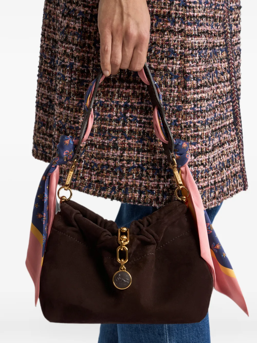 ETRO Handvat met sjaal Blauw