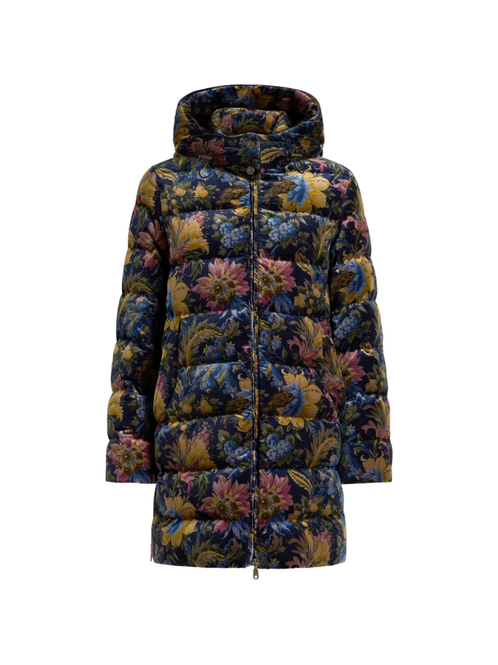 ETRO Daunenjacke aus Baumwollsamt - Blau