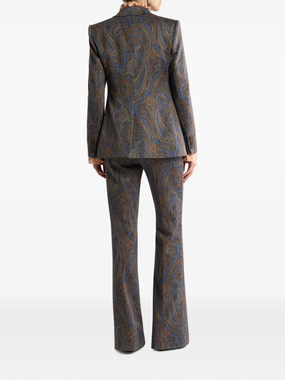 ETRO Blazer met enkele rij knopen Blauw