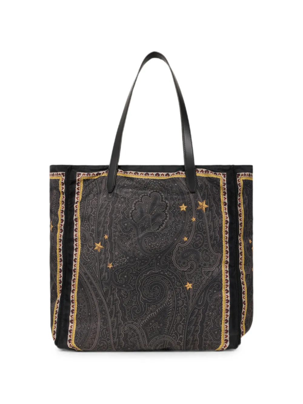 ETRO Nylon shopper met Pegaso-print en Arnica-motief Zwart