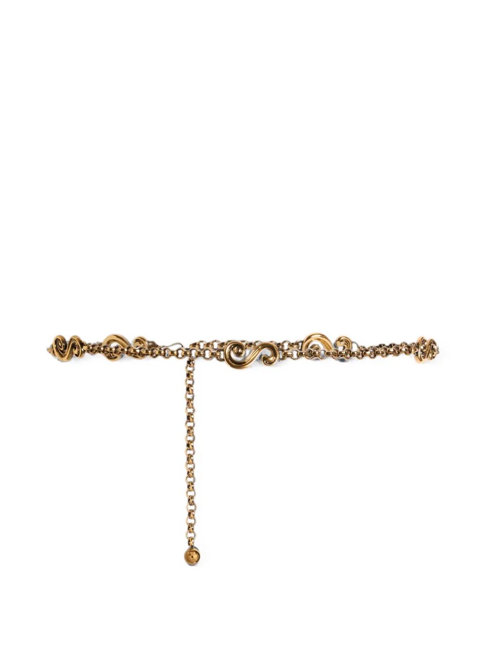 ETRO Riem met paisley-applicaties Goud