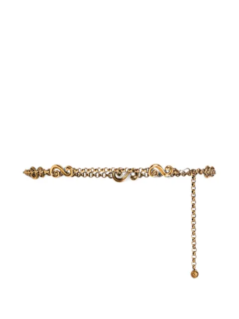 ETRO chain belt with Paisley appliqués