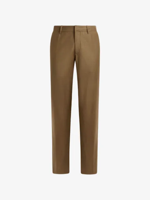 ETRO pantalones de franela de lana