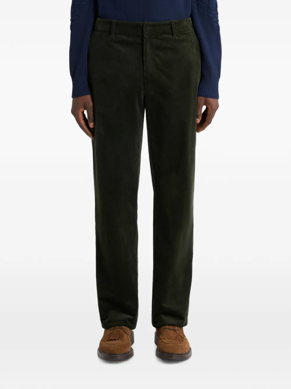 ETRO Ribfluwelen broek Groen
