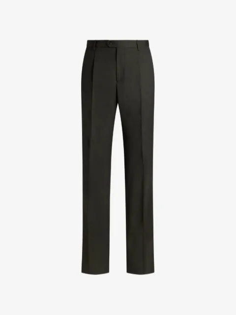 ETRO cool wool trousers with crease detail