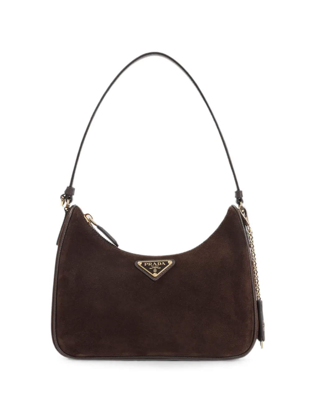 Prada Re-Edition 2005 suede tote bag - Marrone
