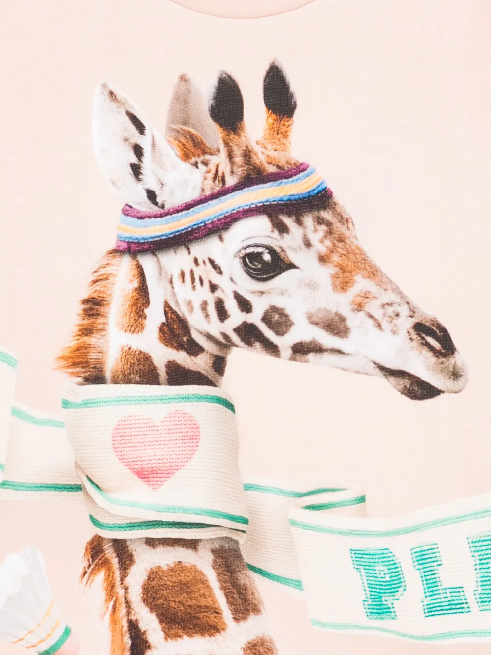 Molo Mountoo T-shirt met girafprint Roze