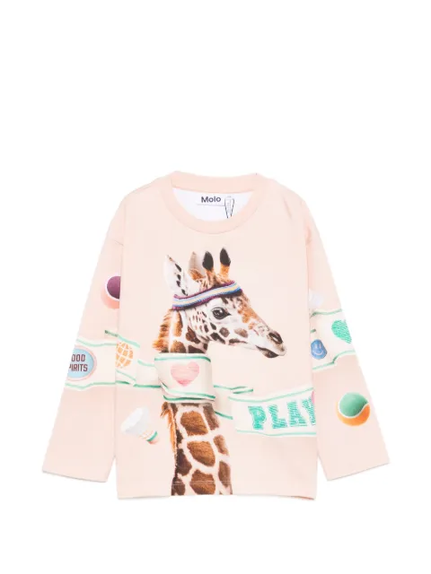 Molo Mountoo giraffe-print T-shirt