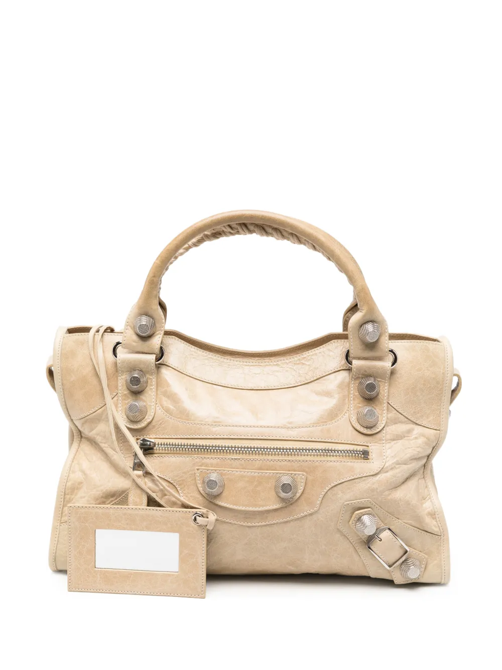 Balenciaga Pre-Owned 2000s Le City leather tote bag - Nude