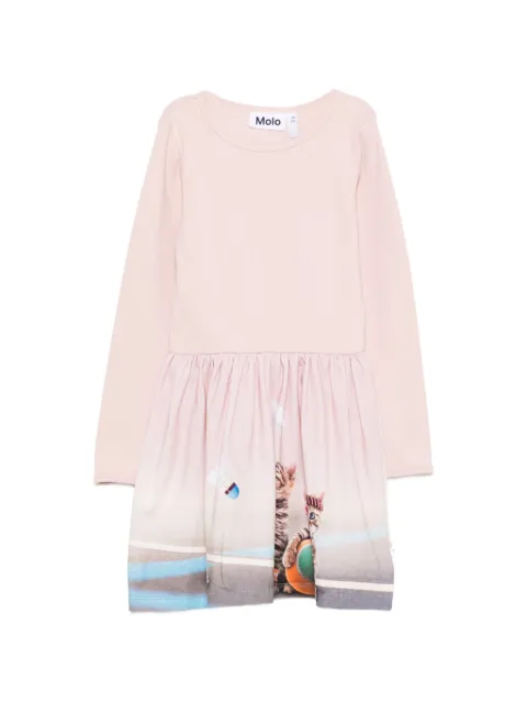 Molo Credence graphic-print long-sleeve dress