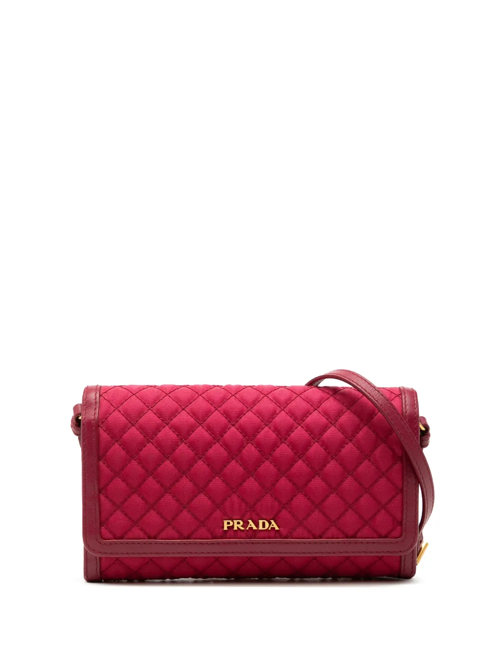 Prada Pre-Owned Borsa a tracolla Impuntu in tessuto 2010-2026 - Rosa