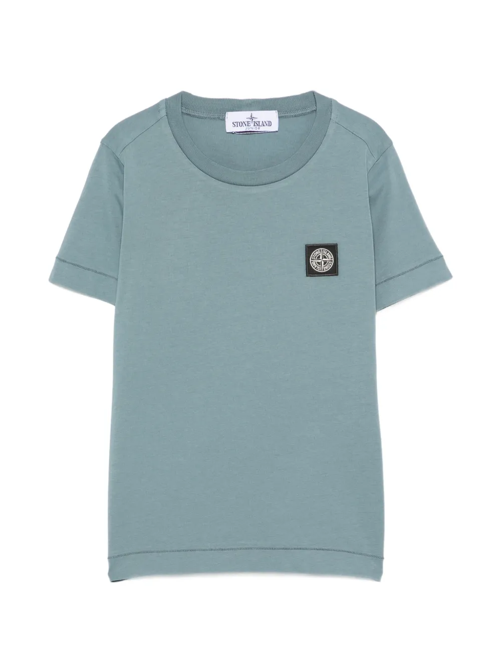 Stone Island Junior logo-patch T-shirt - Blu