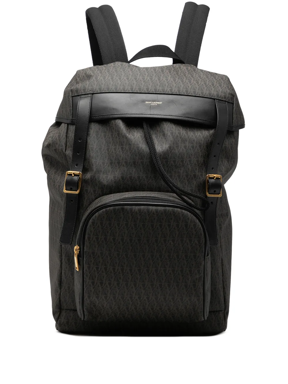 Saint Laurent Pre-Owned 2016 Canvas Monogram Utilitarian Hunting backpack - Black