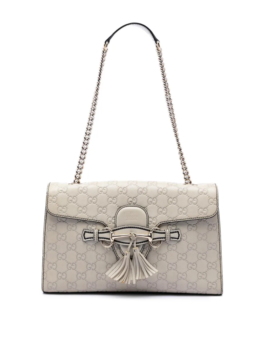 Gucci Pre-Owned Borsa a spalla Guccissima Emily media 2016-2026 - Grigio