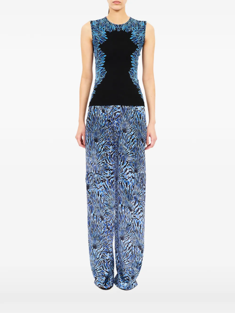Ulla Johnson Aylin jacquard-knit top - Blu