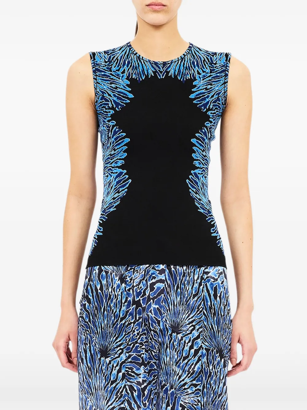 Ulla Johnson Aylin jacquard-knit top - Blu