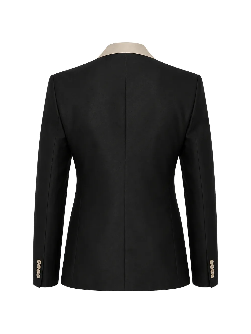 Dolce & Gabbana Zijden blazer met puntige revers Zwart