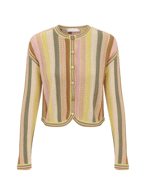 ZIMMERMANN Indra stripe crochet cardigan