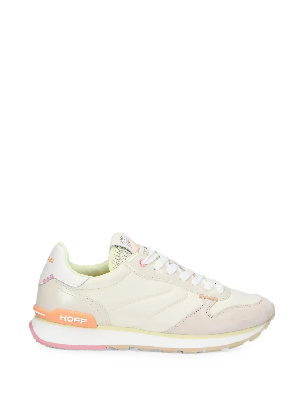 Hoff panelled round-toe sneakers Beige