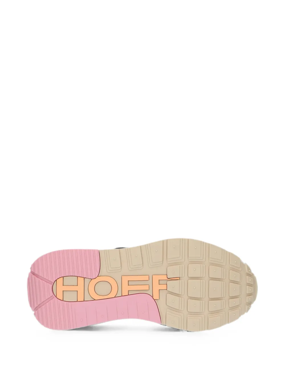 Hoff panelled round-toe sneakers Beige