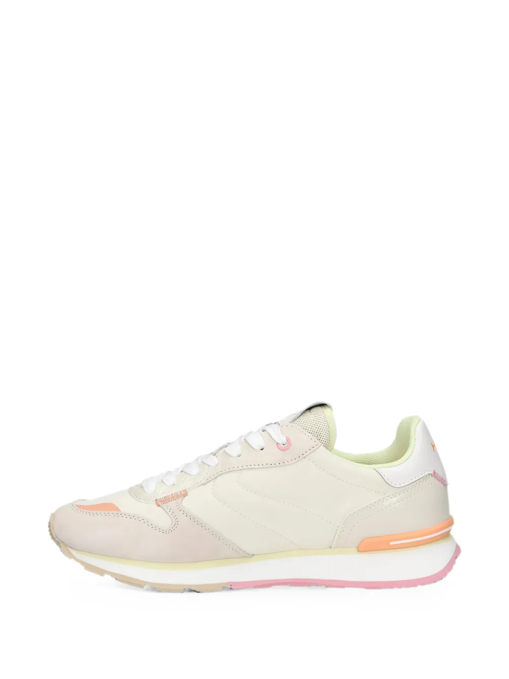 Hoff panelled round-toe sneakers Beige