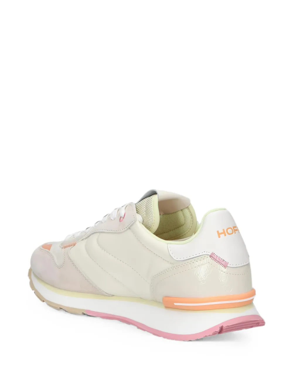 Hoff panelled round-toe sneakers Beige