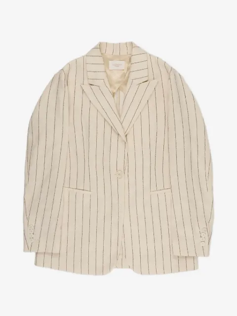 slowear pinstripe-pattern notched-lapels blazer