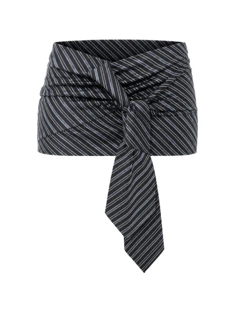 DSQUARED2 striped bow-detail mini skirt