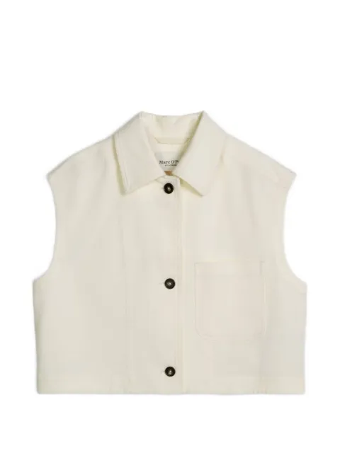 Marc O'Polo cropped vest med knapper