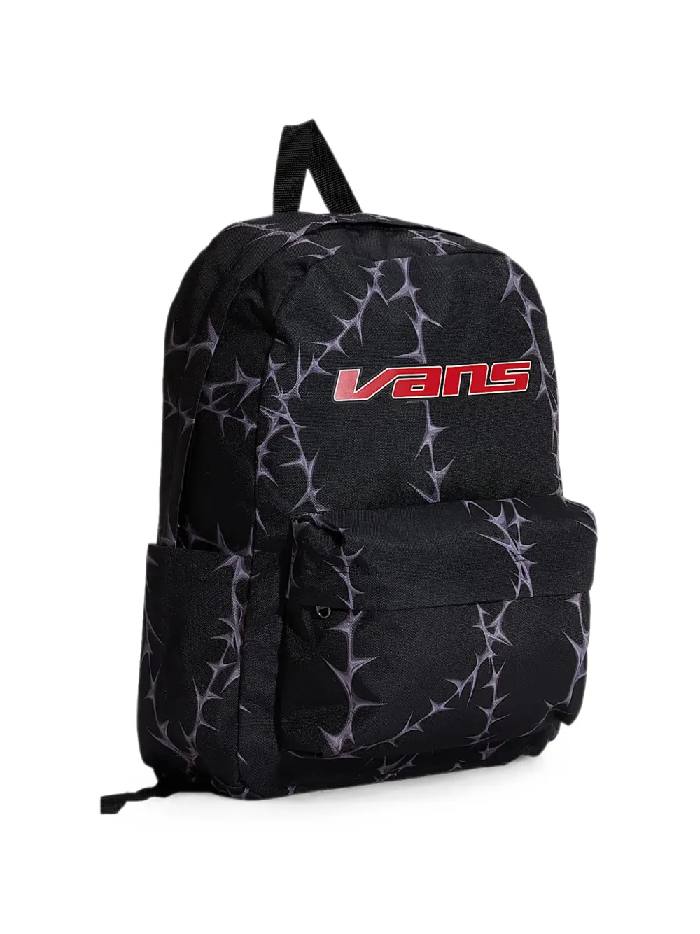  Vans Thorn-print Logo-patch Backpack - Negro 