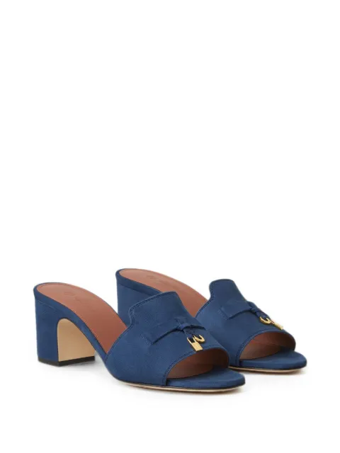 Loro Piana charm-embellished suede sandals