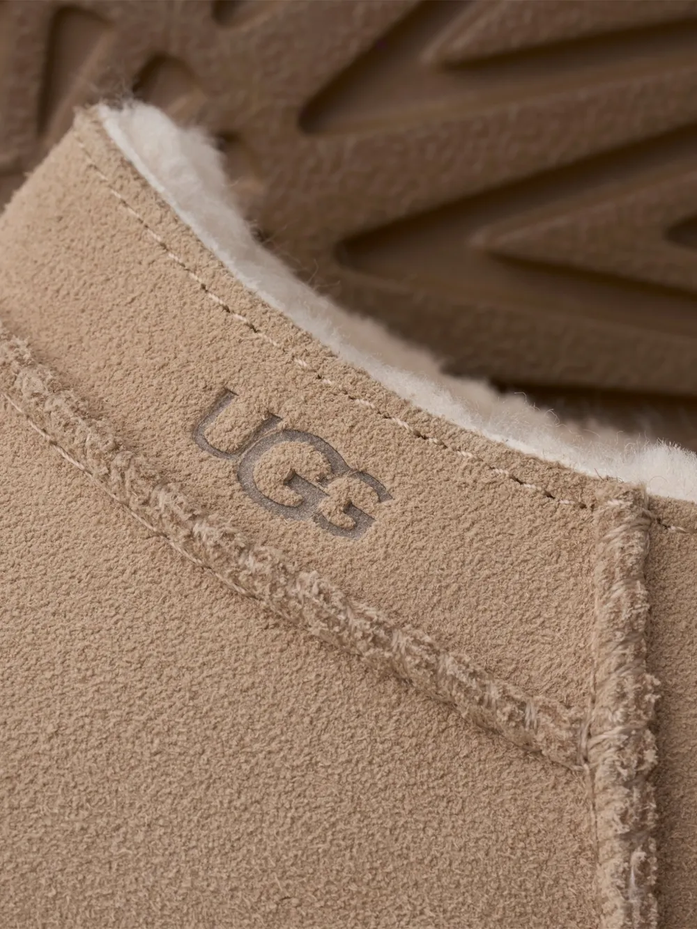 UGG Micro logo-patch slip-on boots Beige