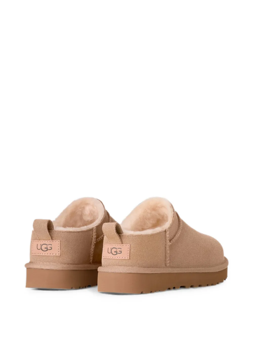 UGG Micro logo-patch slip-on boots Beige