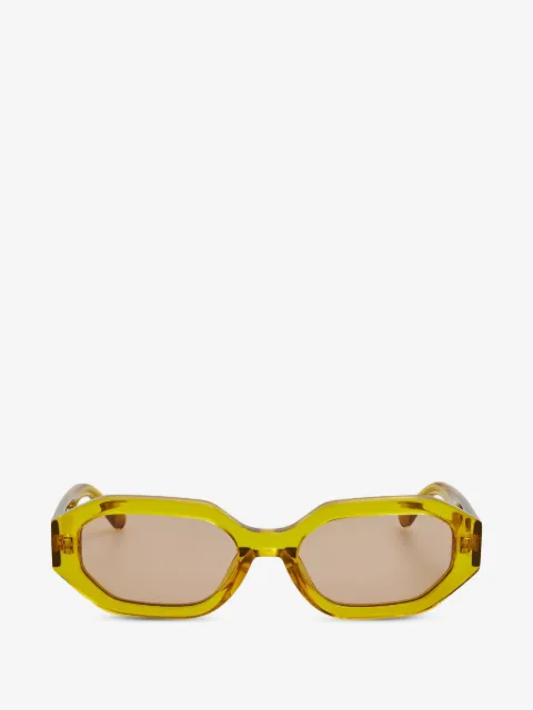The Attico Irene geometric-frame sunglasses