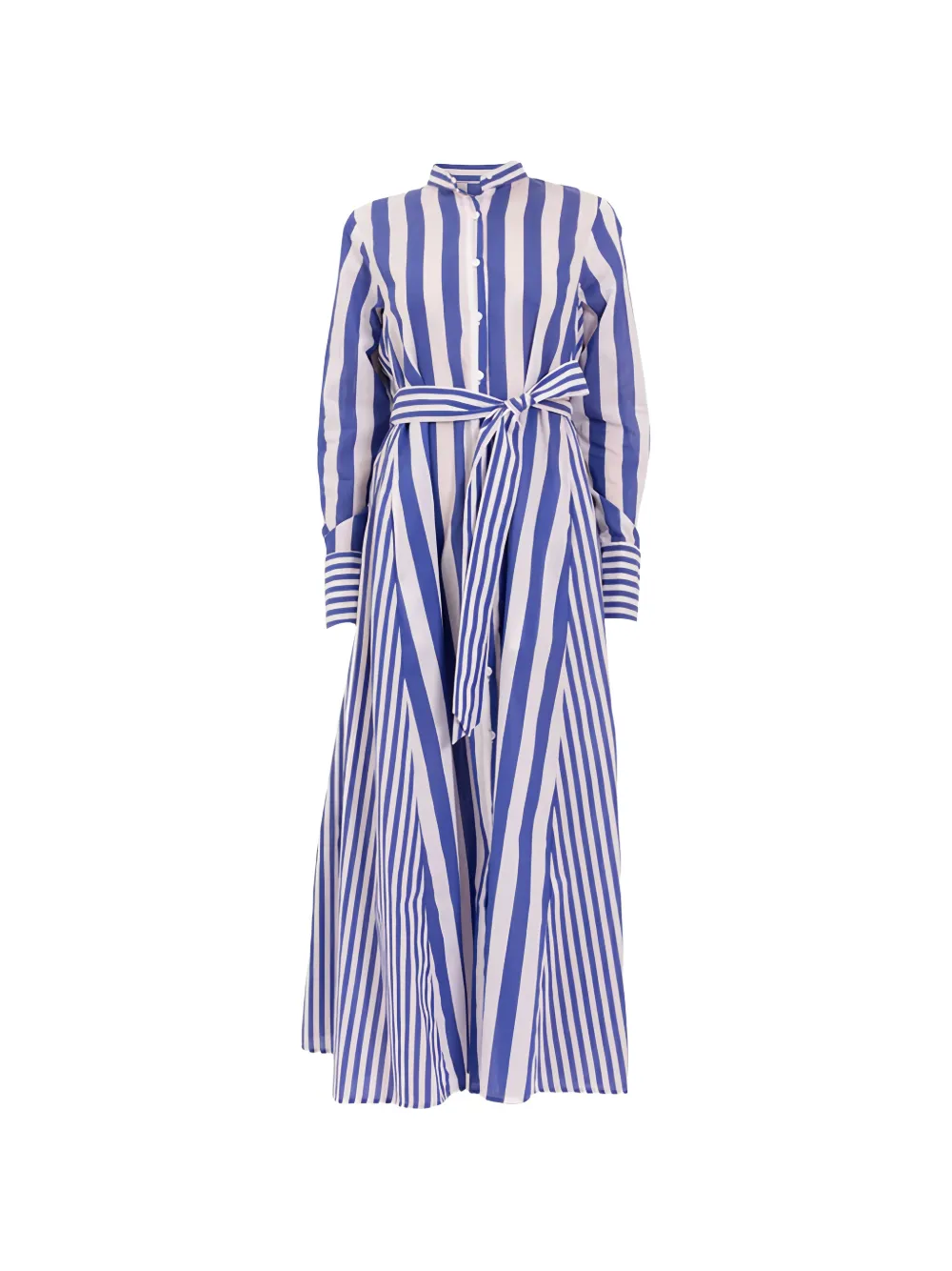 LAVI COUTURE striped belted maxi dress - Blu