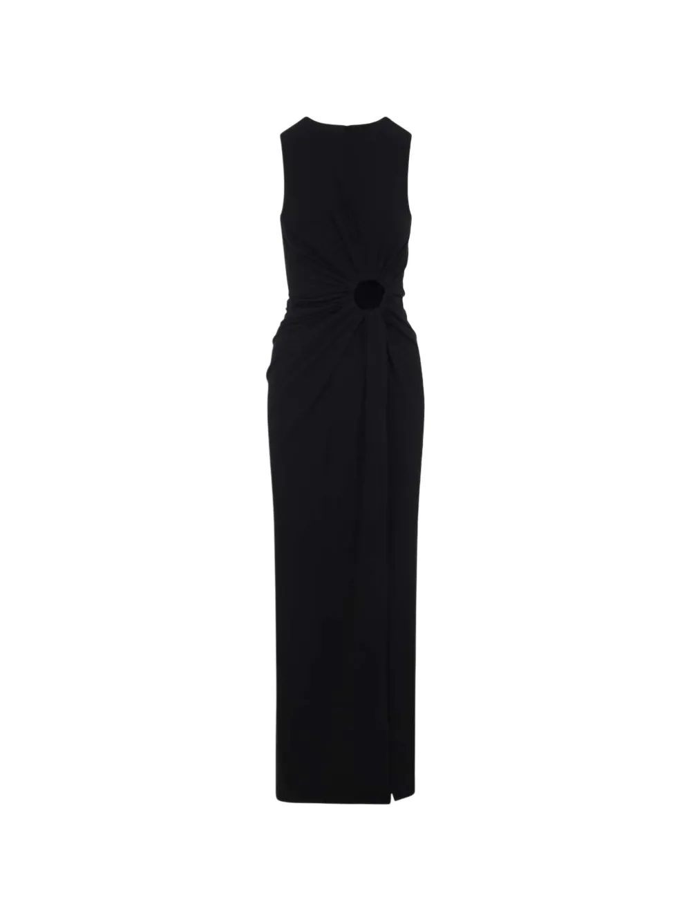 Max Mara cut-out ruched maxi dress - Nero