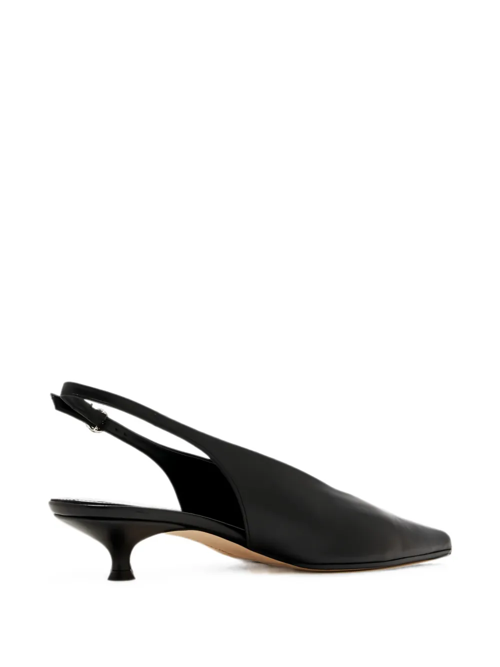 Aeyde Camila pointed-toe slingback pumps Zwart