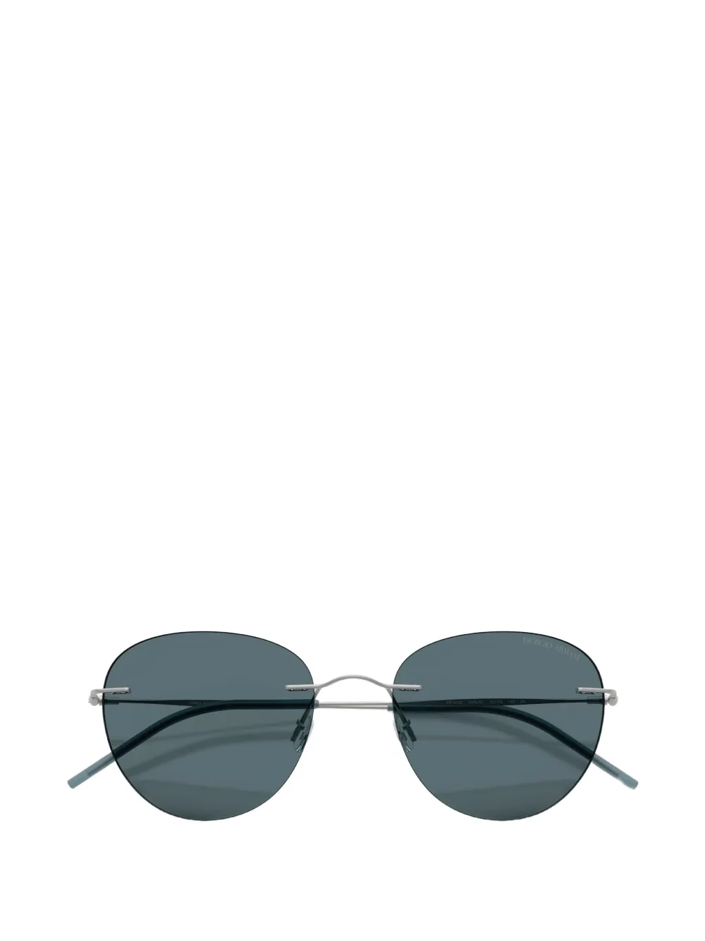 Giorgio Armani Zonnebril met rond montuur Zilver