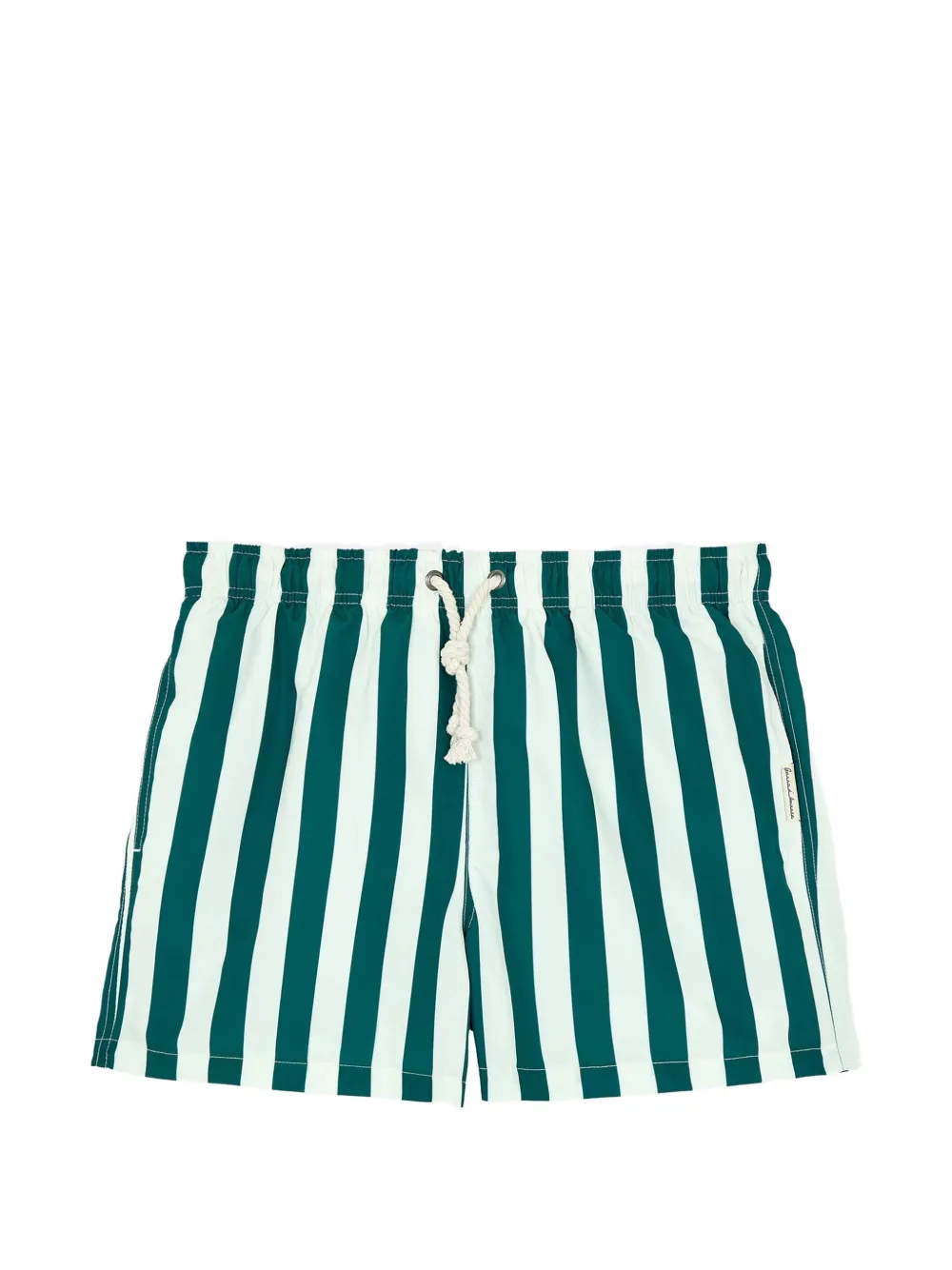 GASSA D AMANTE striped drawstring swim shorts - Verde