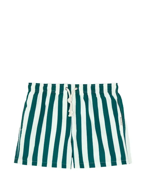 GASSA D AMANTE striped drawstring swim shorts