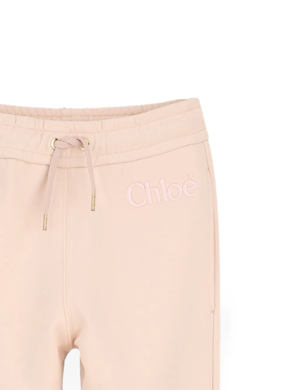  Chloé Logo-embroidered Drawstring Track Pants - Rosa 