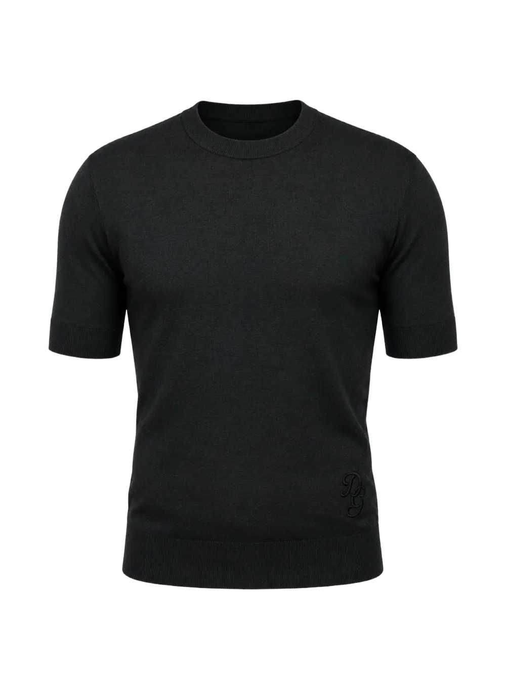 Dolce & Gabbana Besticktes Jersey-T-Shirt - Grau