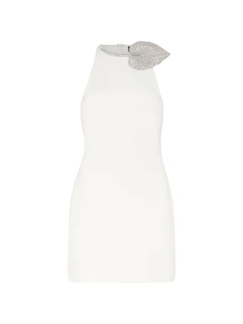David Koma vestido corto con detalles de cristal