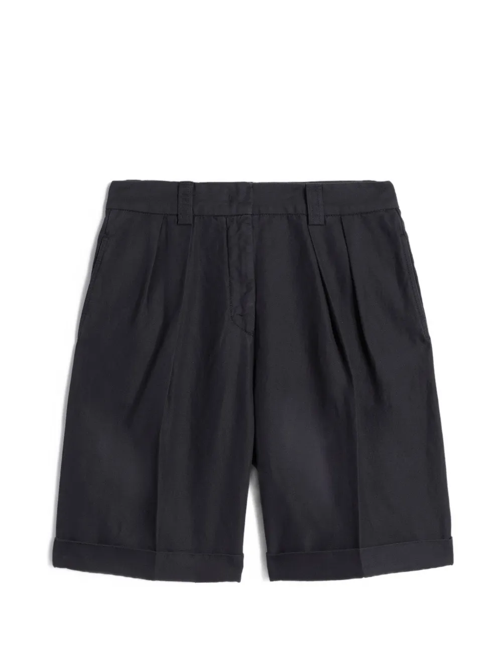 ASPESI pleated turn-up-hem shorts - Blau