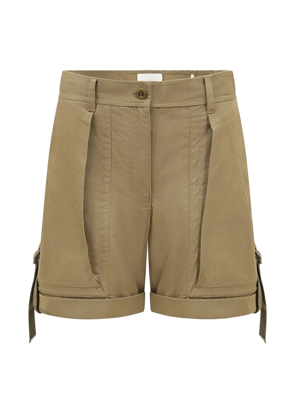 ISABEL MARANT Boniza panelled D-ring shorts - Neutrals