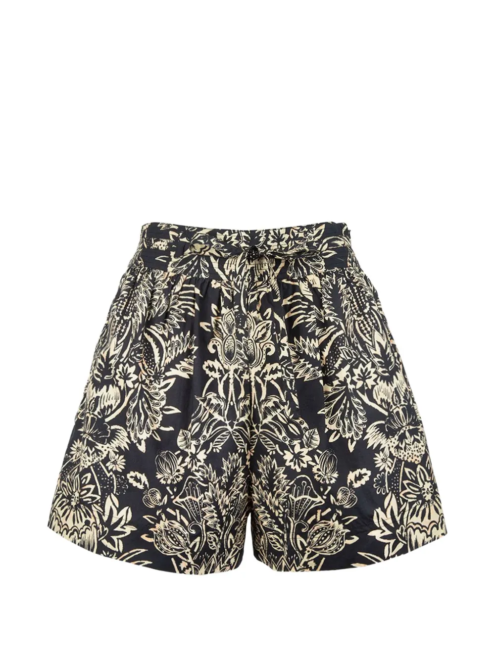 Ulla Johnson floral-print tie-waist shorts - Nero