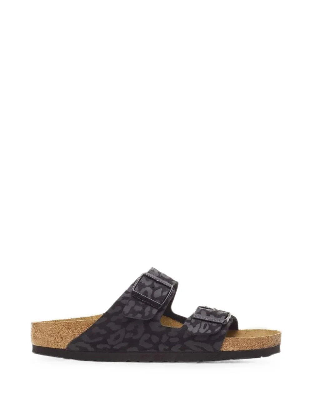 Birkenstock Arizona leopard-print slides Zwart