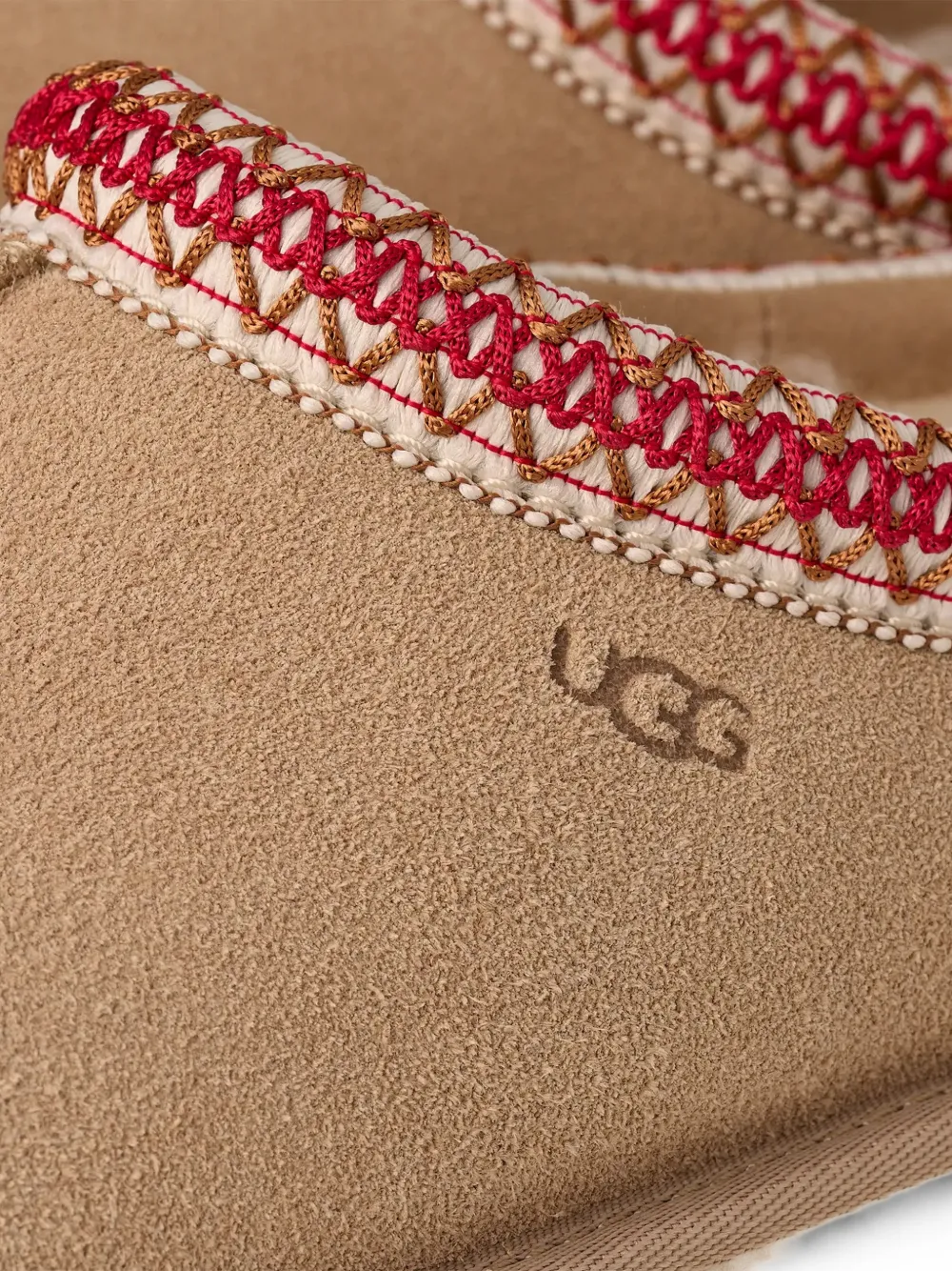 UGG Tasman embroidered slippers Beige