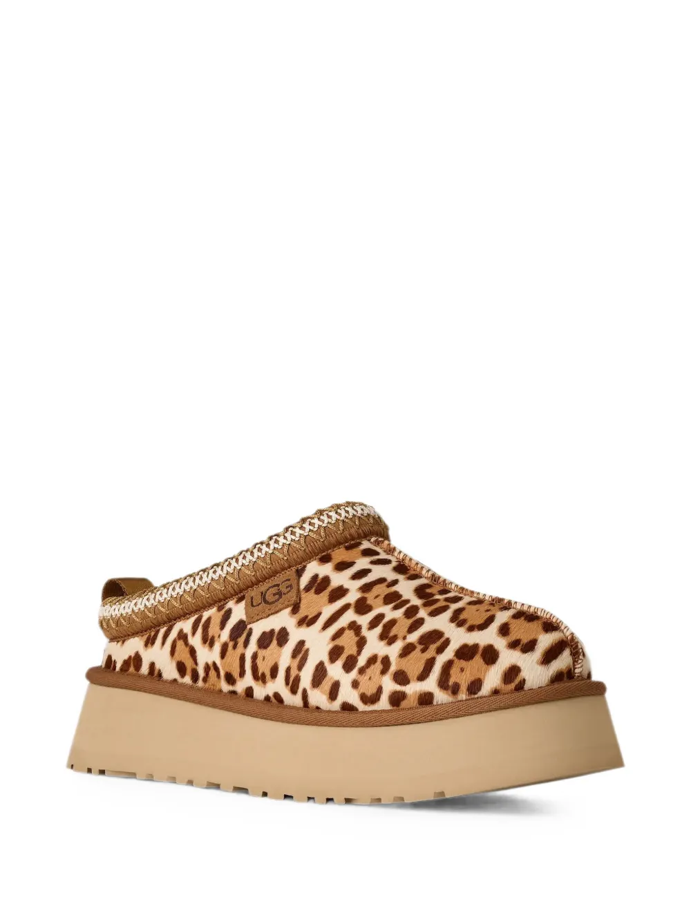 UGG Tazz leopard-print slippers Beige