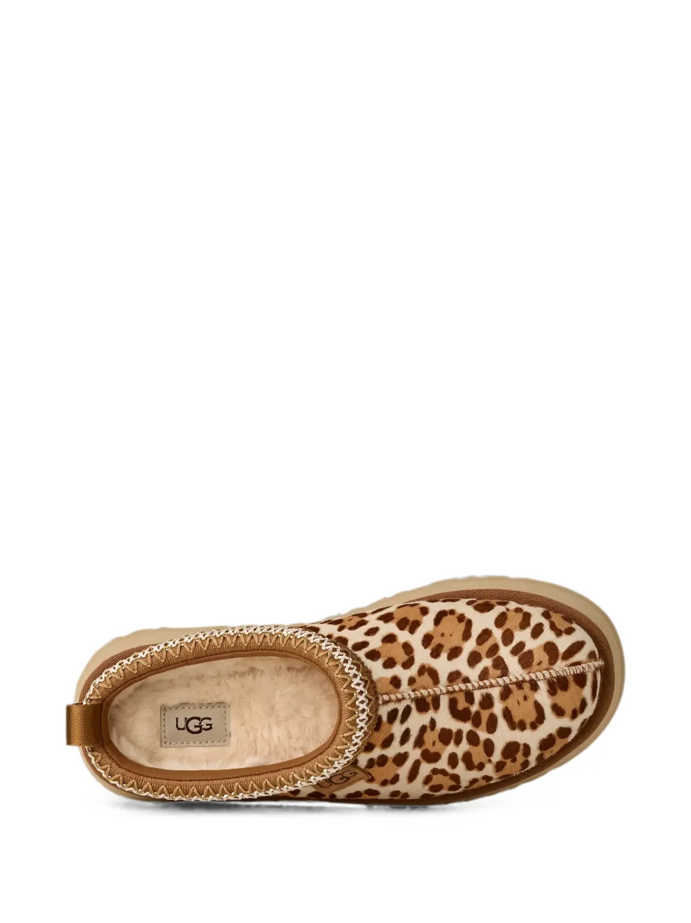 UGG Tazz leopard-print slippers Beige